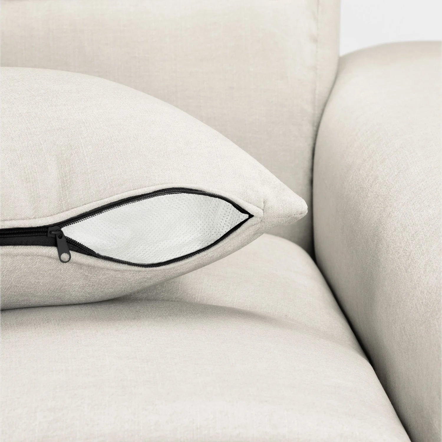 The Wiltshire Statement Left Hand Corner Sofa In Beige