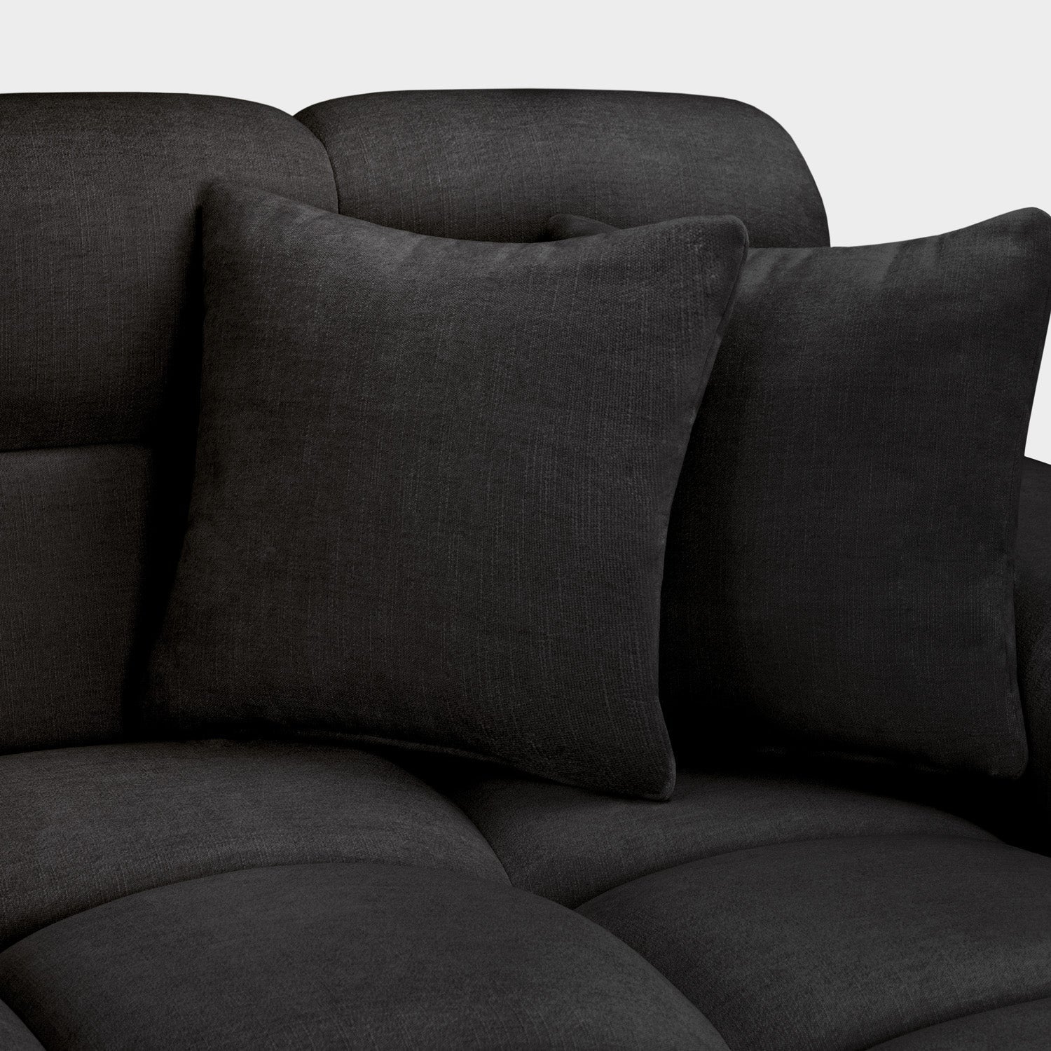The Wiltshire Statement Right Hand Corner Sofa In Black