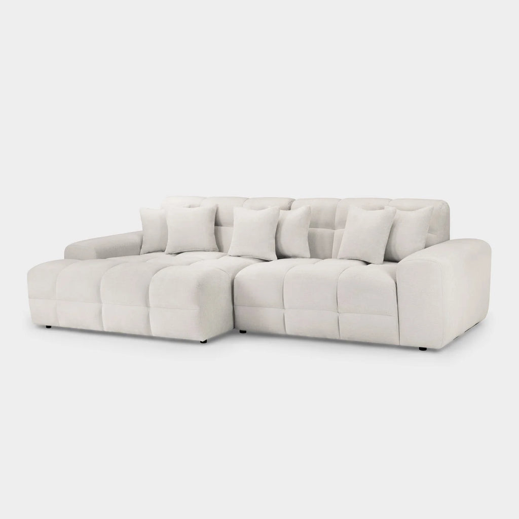 The Wiltshire Statement Left Hand Corner Sofa In Beige