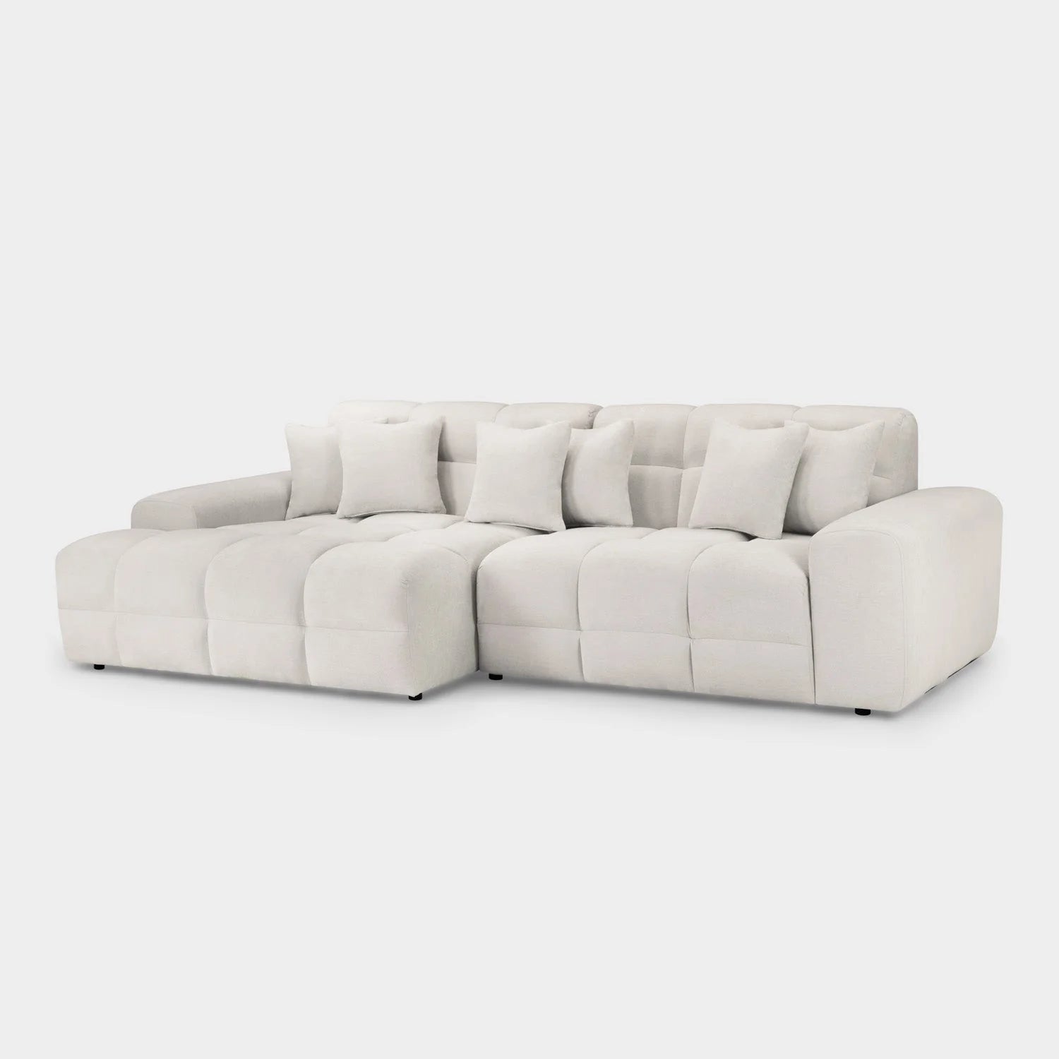 The Wiltshire Statement Left Hand Corner Sofa In Beige