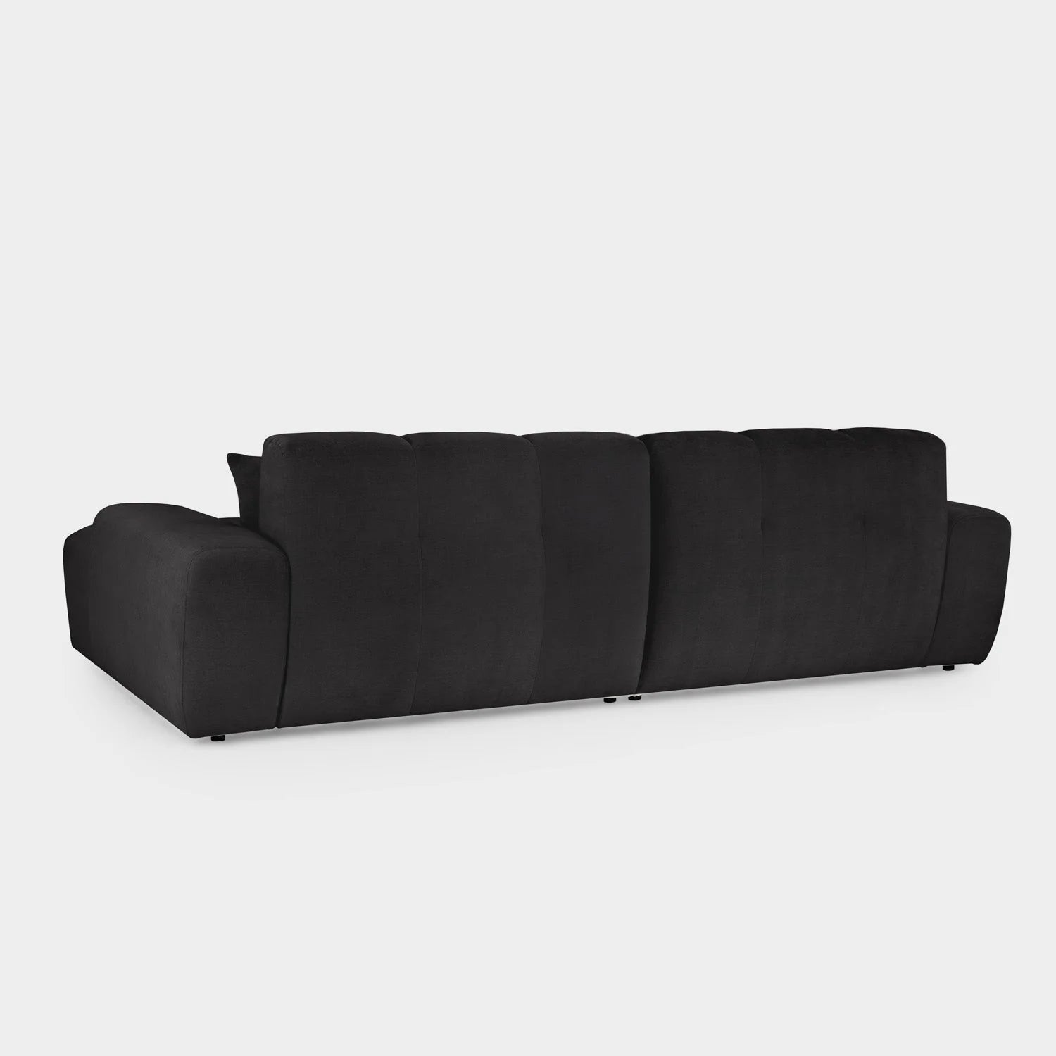 The Wiltshire Statement Right Hand Corner Sofa In Black