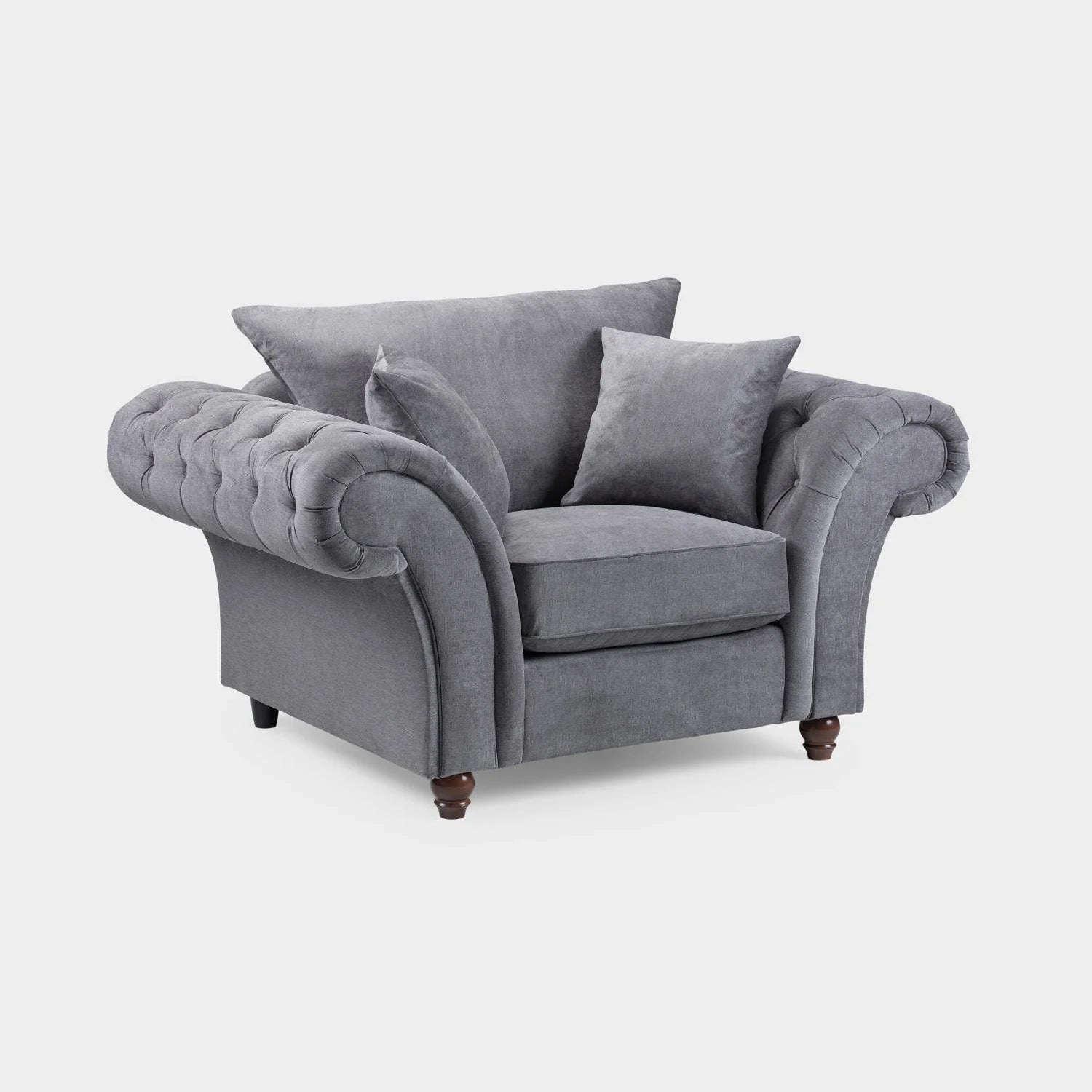 Windsor Armchair In Grey