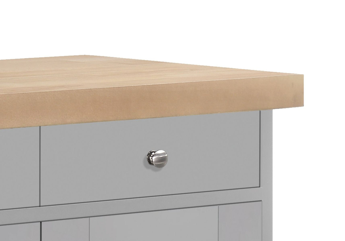 The Heritage Kitchen Island In Grey