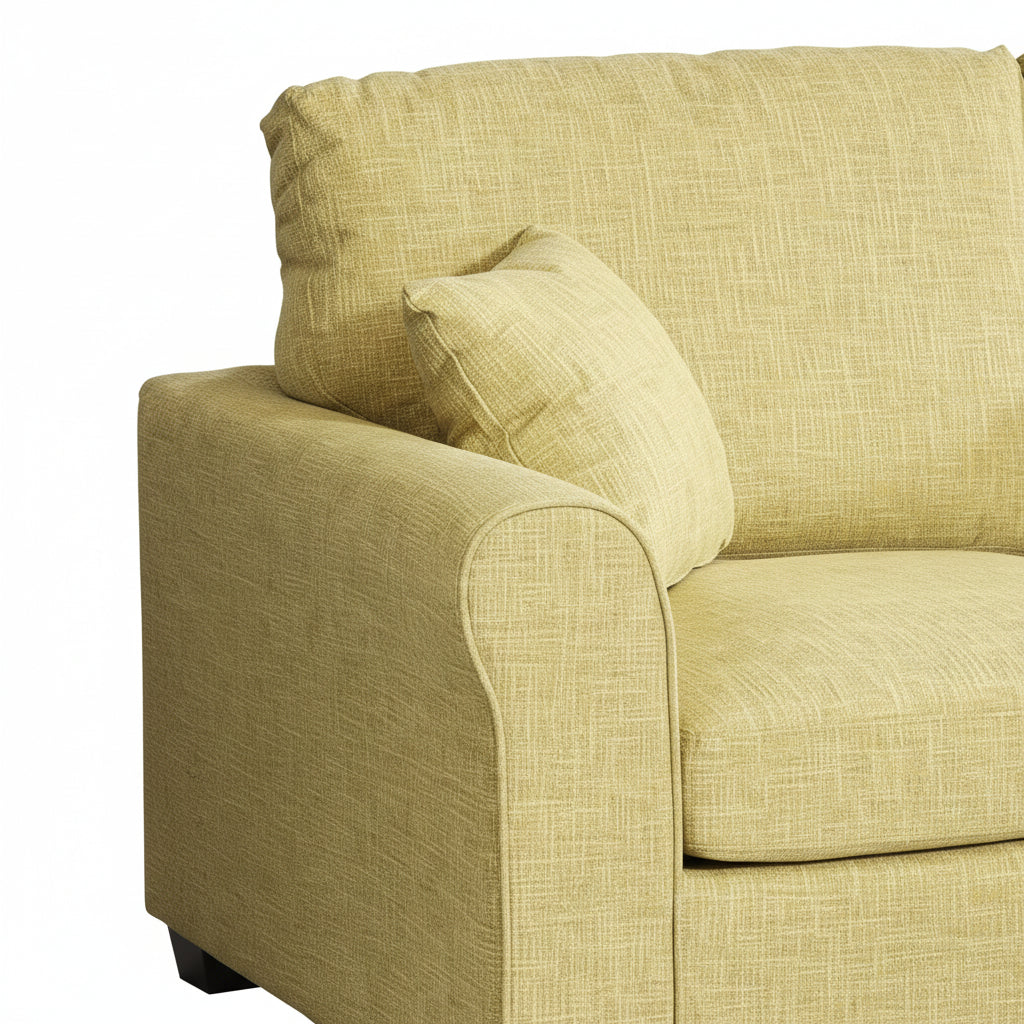 Green Fabric 2 Seater Sofabed