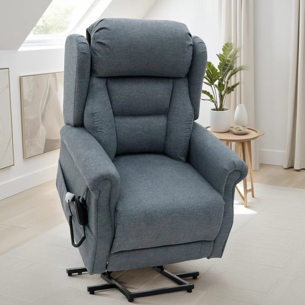Heritage Home UK Fairmont Rise and Recline Armchair in Grey