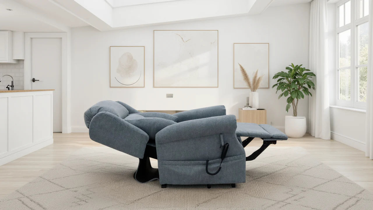 Heritage Home UK Fairmont Rise and Recline Armchair in Grey