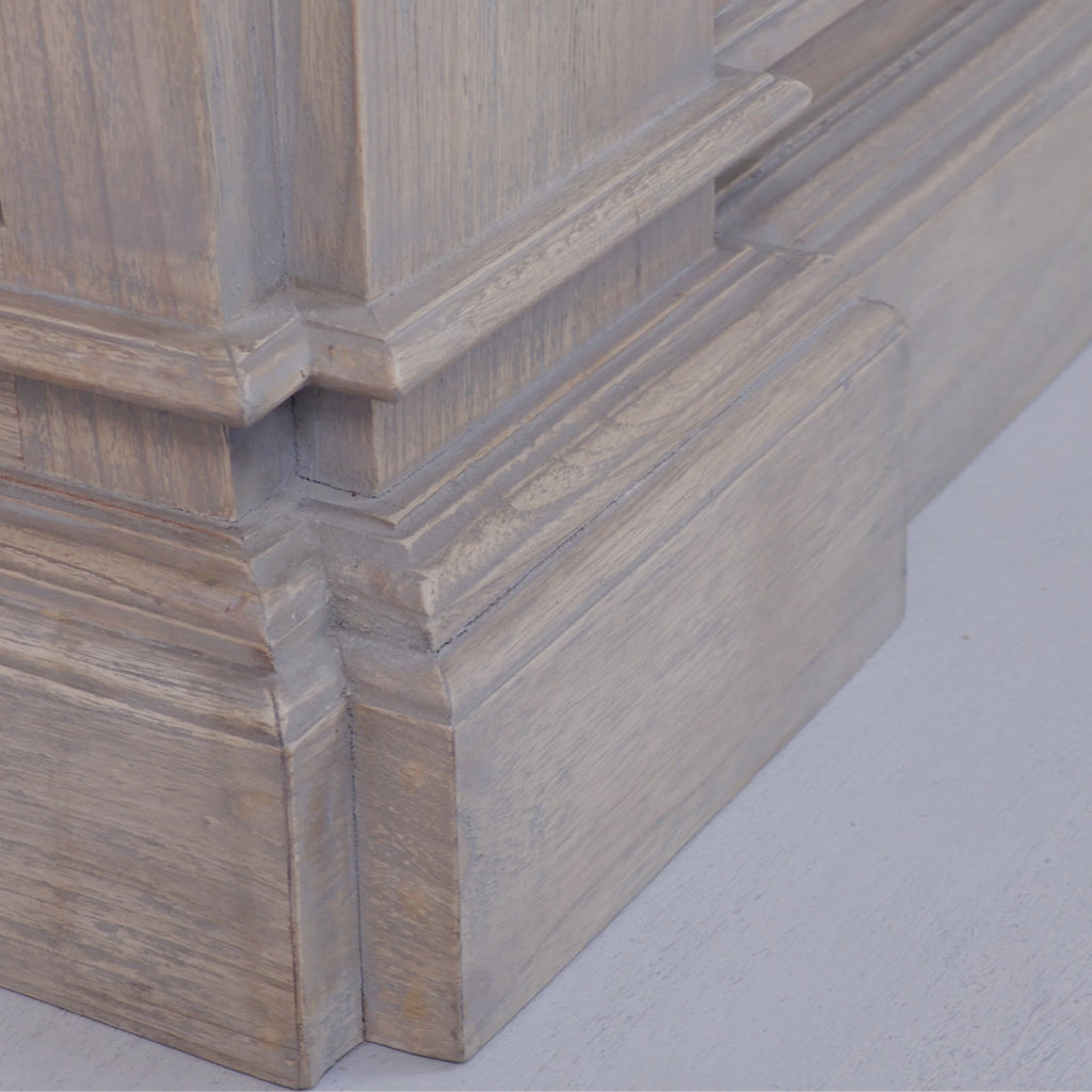 Large Rustic Open Bookcase