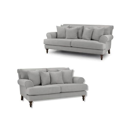 Oxford 3+2 Sofa Set In Grey