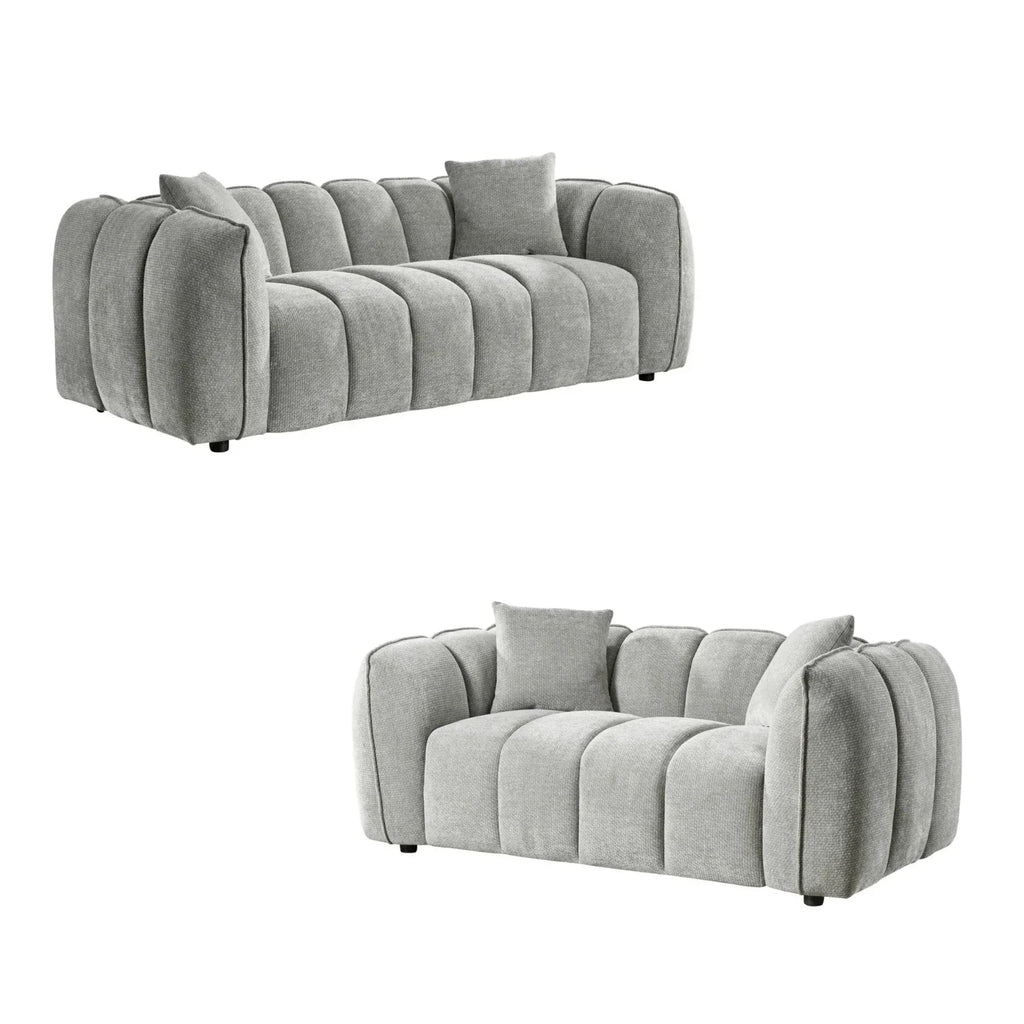 The Venetian Sofa Set In Grey