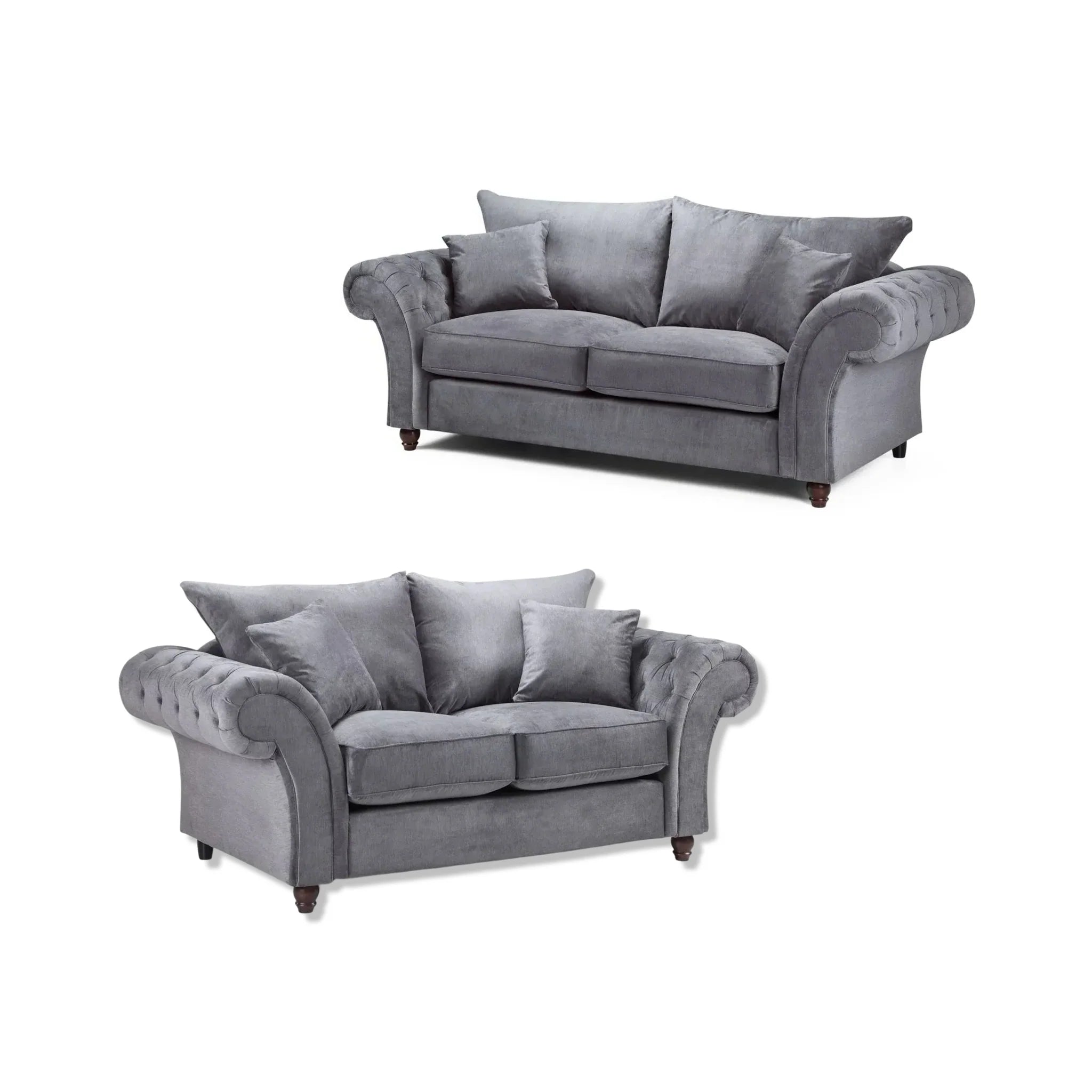 Windsor 3 And 2 Seater Set Grey
